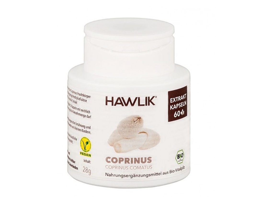 Complemento Alimentar HAWLIK Extrato De Coprinus (60 cápsulas)