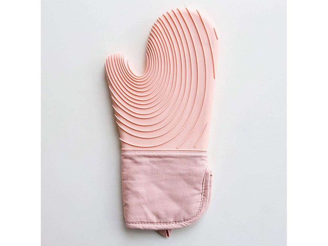 Guantes de silicona termoaislantes para horno y microondas, duraderos y antideslizantes para la cocina.