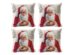 4 fundas de cojines navideños de lino, árbol de Navidad, muñeco de nieve, decoración navideña TRUYUETY