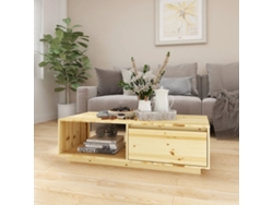 Mesa De Centro De Madera Maciza De Abeto 110x50x33,5 Cm