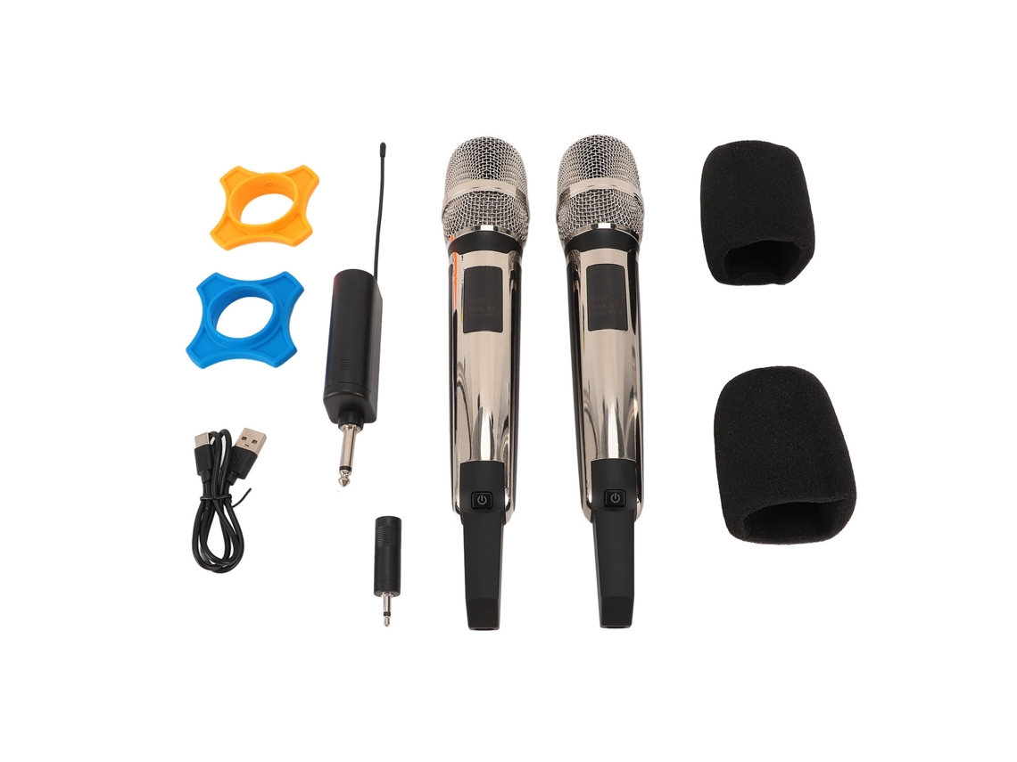 Micrófono Inalámbrico Uhf Sistema Dinámico Para Karaoke Y Grabación