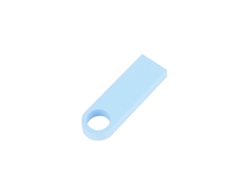 Memoria USB de 128 GB, elegante, metálica, USB 3.0, para PC y portátiles. Azul claro. Hexinyigjly