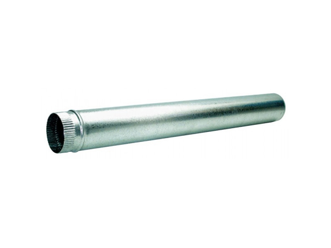 Tubo estufa galvanizado 120mm. 1mt.