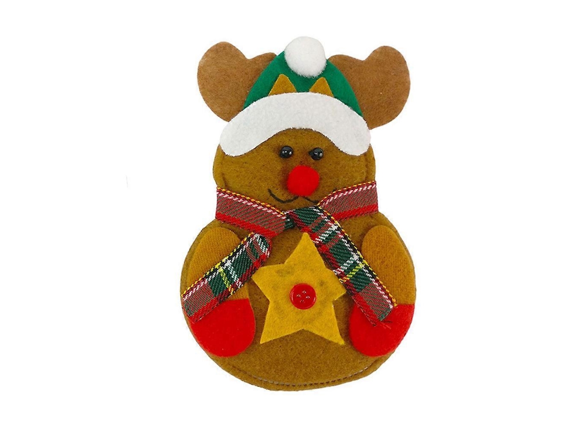 Organizador de cubiertos navideño de tela no tejida resistente para cuchillos, tenedores y cucharas. Ideal para decoración navideña. Nostalgia88
