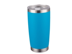 2026da-taza Termo De Acero Inoxidable Para Exterior 20 Oz, Aislada Al Vacío Con Tapa, Color Azul Claro