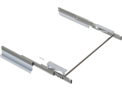 EMUCA Guías para Mesa Extensible y Elevadora Oplà Plegable+39M120- Aluminio- Acero Inoxidable