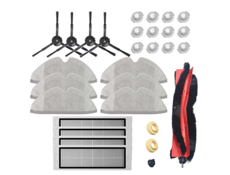 Cepillo principal desmontable, filtro Hepa, paño de mopa, Cepillo Lateral para Xiaomi Vacuum 1St Roborock S50 S51 S55 E35 T60 T61 Roborock 2 piezas