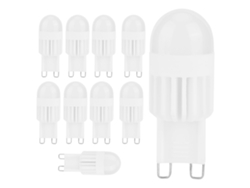 Yncm2026-10 Piezas Bombillas G9 Led 3w 5led Bi Pin Para Lámpara De Techo Colgante Luz Blanca Cálida 110v