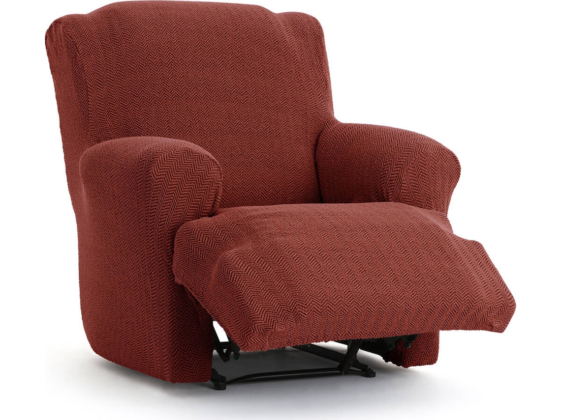 Funda de Sillón Relax XL EYSA Premium Jaz Tejido Multielástico (110 x 80 x 120 cm - Poliéster y Algodón - Caldera)