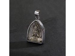 Colgante De Buda De Estilo Étnico, Acero Inoxidable, Corte En Arco, Amuleto, Decoración, Regalo.