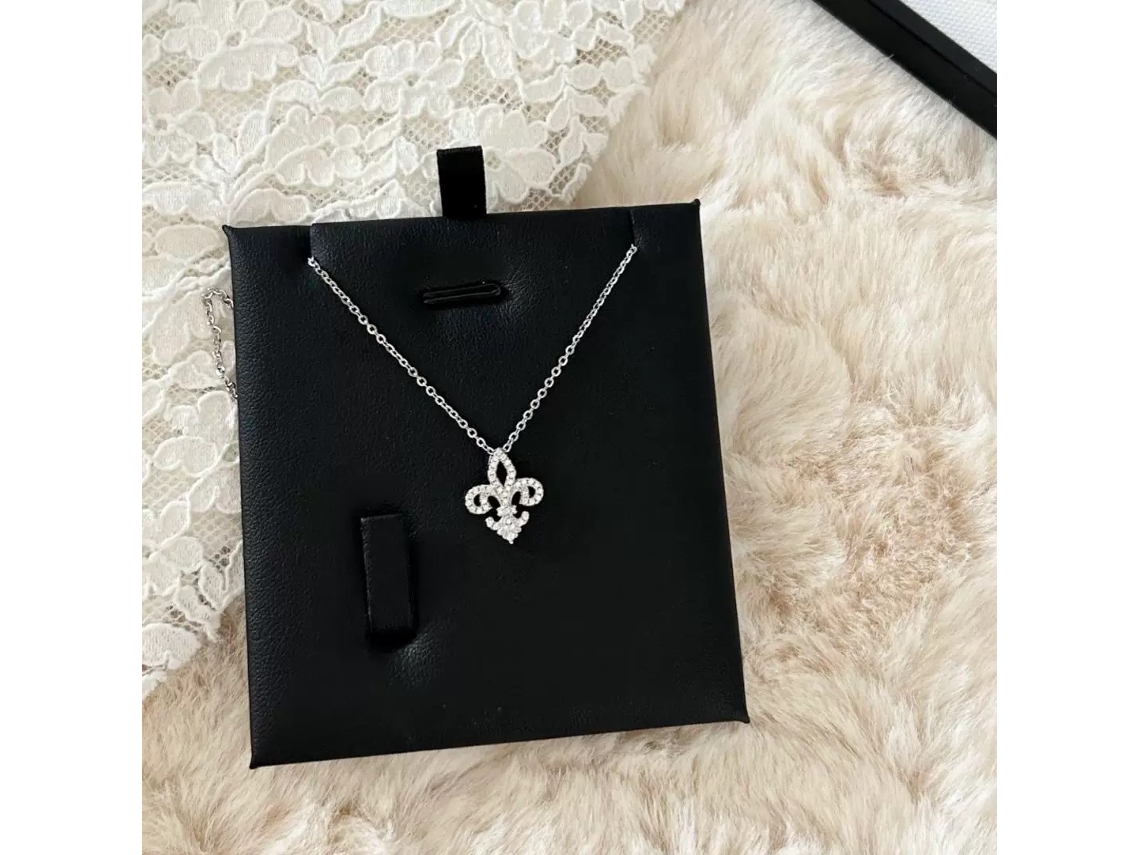 (oro Blanco) Plata De Ley S925, Collar Con Flor De Fénix Con Diamantes, Lujo Exquisito Con Gemas De Circonita Brillantes.