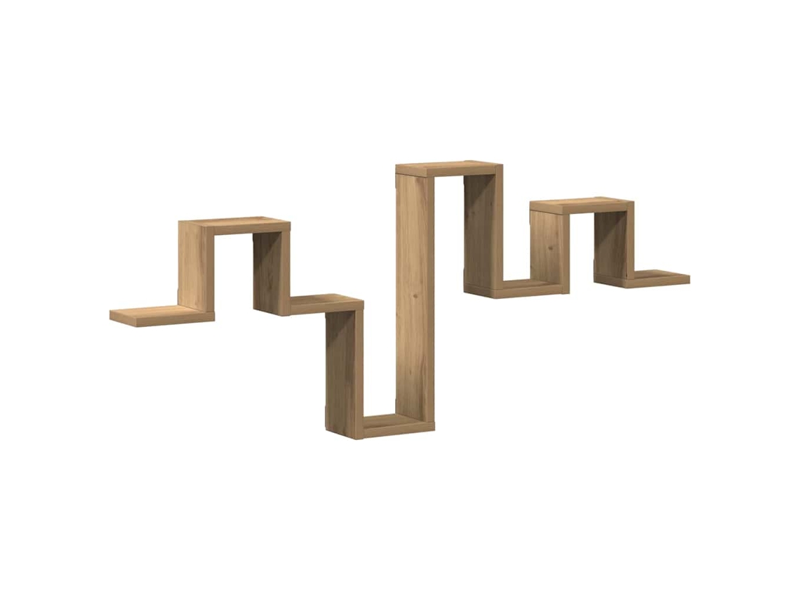 Estante De Pared | Estante Flotante | Estantería Pared Roble Artesanal 104.5 X 43 X 10 Cm