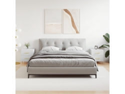 Mesitas de Noche 2 Pzs 40X35X47,5 Cm Deriv. de Madera Blanco