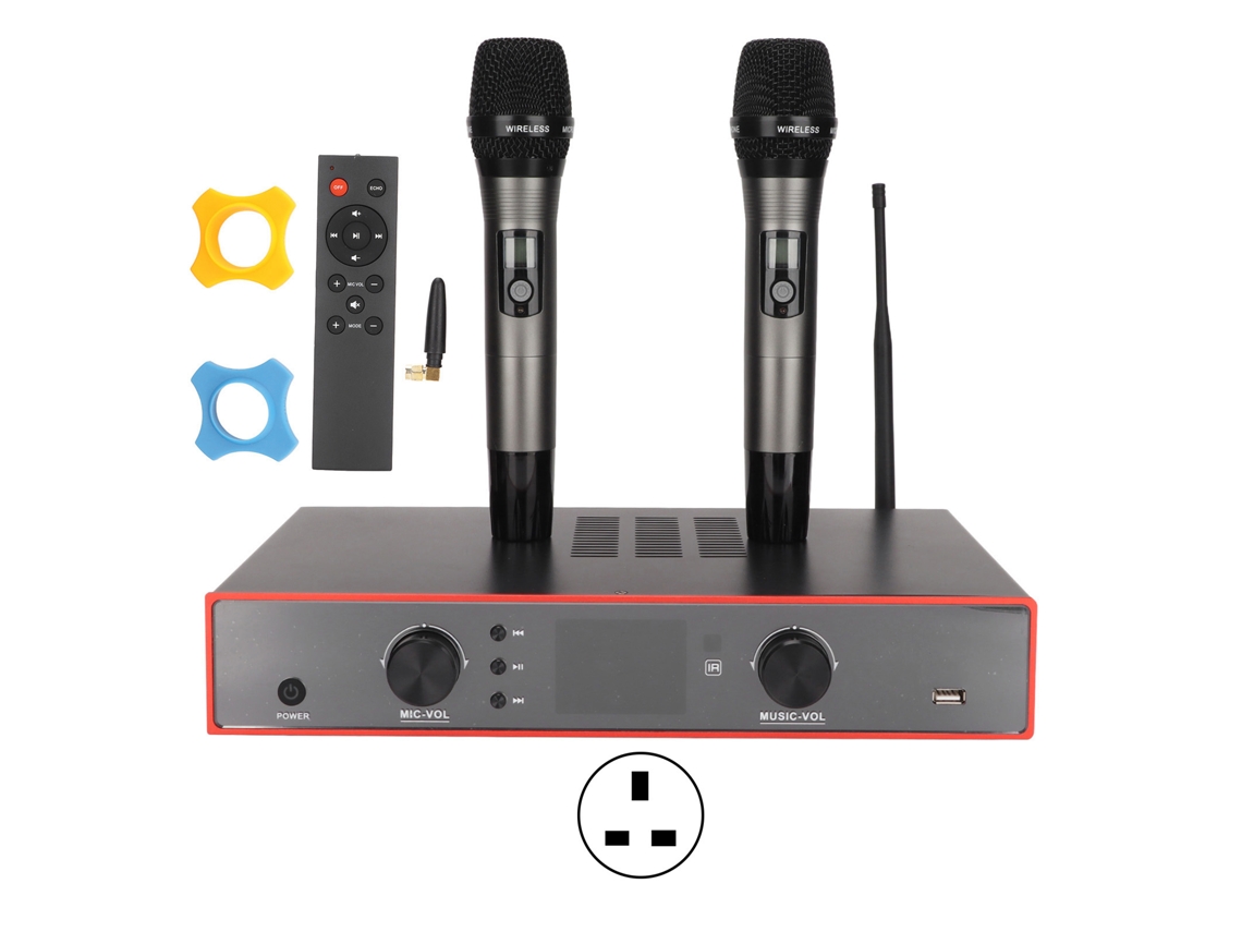 Amplificador de audio Bluetooth (micrófonos UHF, sintonizador estéreo)