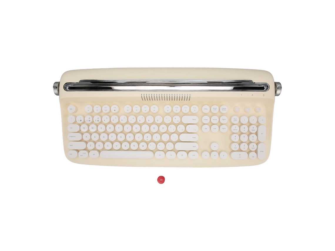 Teclado De Máquina De Escribir Inalámbrico 104 Teclas Bt5.0