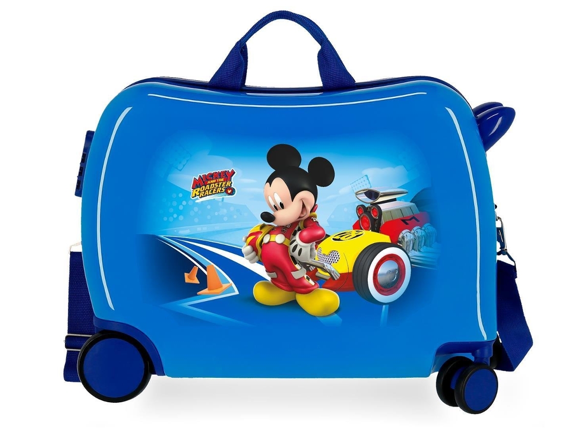 Mala de Viaje DISNEY Lets Roll Mickey (Azul - 50 x 39 x 20 cm)