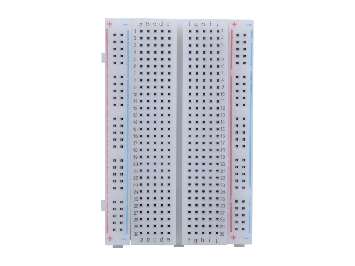 Placa De Prototipado Sin Soldadura Con 400 Puntos Tie, Reutilizable Para Pruebas De Circuitos.