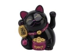 2026-gato De La Fortuna Con Brazo Mecánico Eléctrico 5.5in Cute Ornamentos De Plástico Para Mostrador Cajero Mly11020-5 Negro