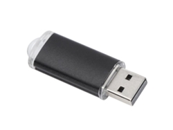 Unidade Usb Com Tampa Transparente, Armazenamento Portátil Preto, Cartão De Memória Para Tablet De 2 Gb.