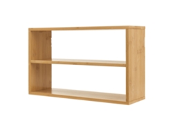 Estantería de pared Gol de 3 niveles para cocina baño bambú 50 x 15 x 30 cm - Natural [EN.CASA]