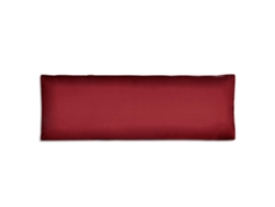 Cojín De Respaldo Tapizado Rojo Vino Tinto 120x40x10 Cm