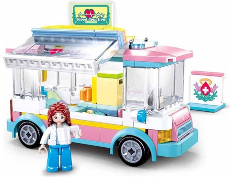 Blocs de Construcción SLUBAN Girls Dream Assistencia Médica 195 Pzs (Edad Mínima: 6 Años - 28,5 x 23,7 x 5,4 cm)