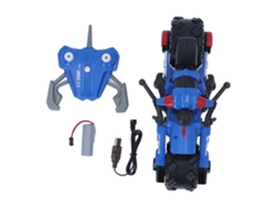 Ats-moto Rc De Control Remoto Juguete Drift Stunt Para Niños Mayores De 6 Años Color Azul 1/10