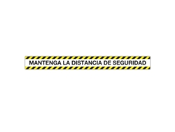 Etiqueta Adhesiva APLI Distancia de Seguridad (Blanca)
