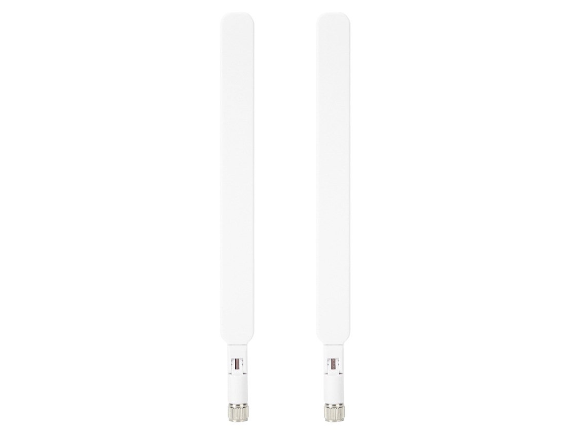 2 Antenas Para Router 4g Lte Huawei B593 Cpe, Señal Inalámbrica, Conector Sma Macho, Color Blanco, 5 Dbi.