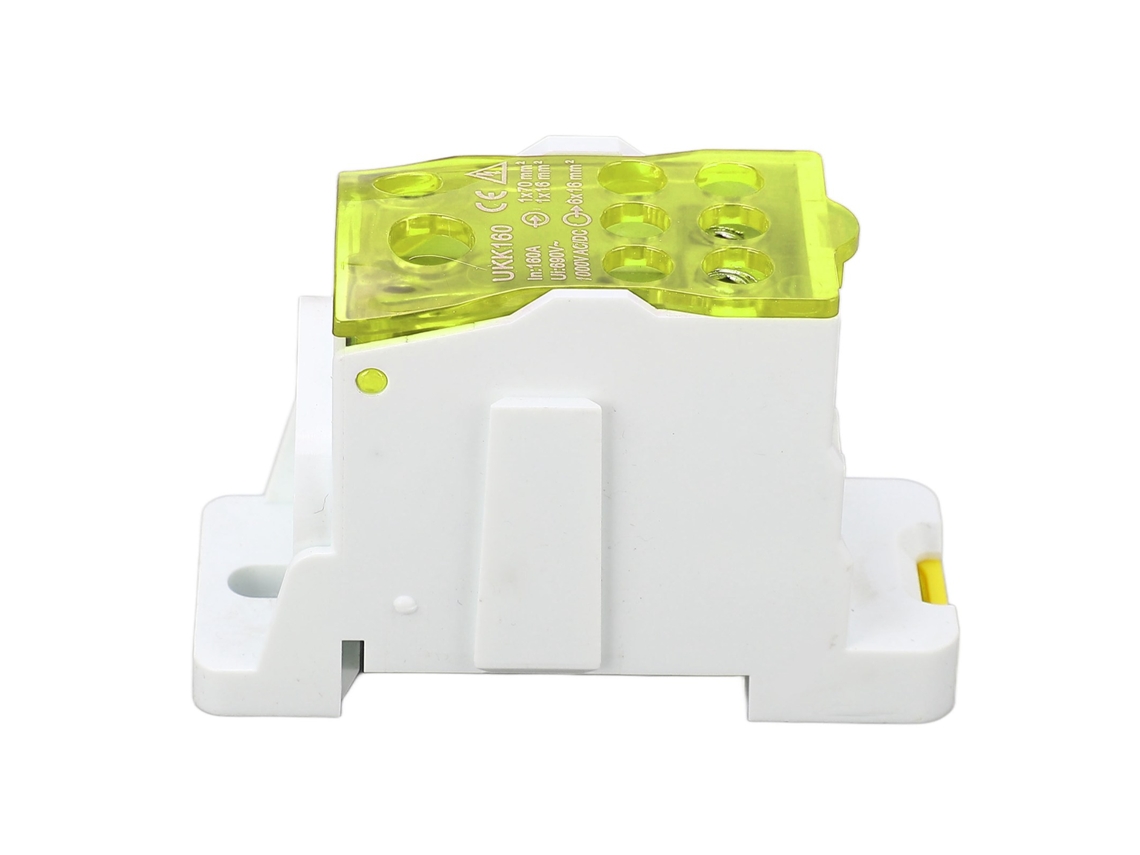 2026velora-caja De Distribución Terminal 690v 160a Bloque De Terminales De Carril Din Para Electricidad Amarillo