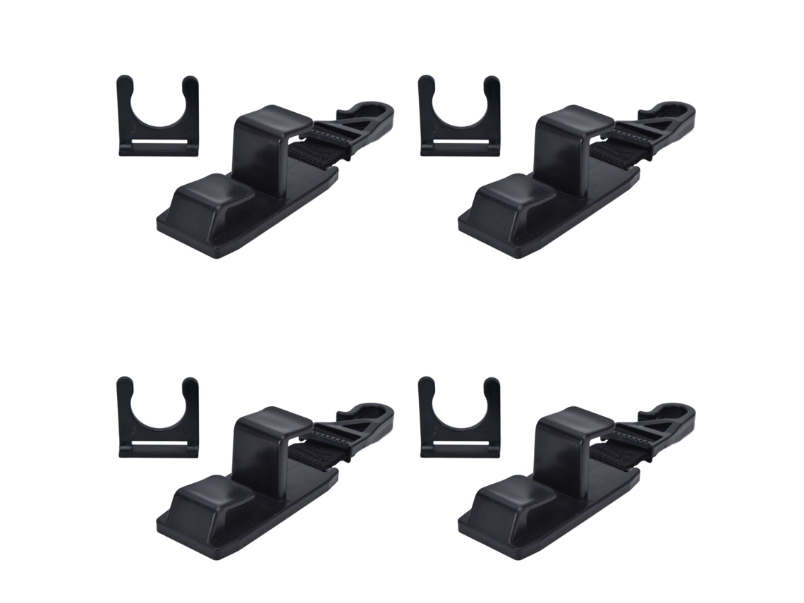 4 Ganchos Para La Cabeza Del Coche, Abs Y Nailon, Multifuncionales, De Alta Resistencia Y Flexibles.