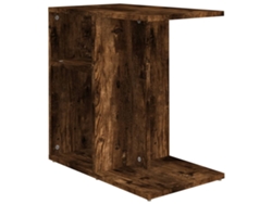 Mesa auxiliar en derivados de madera de roble ahumado MAISON EXCLUSIVE (50x30x50 cm)