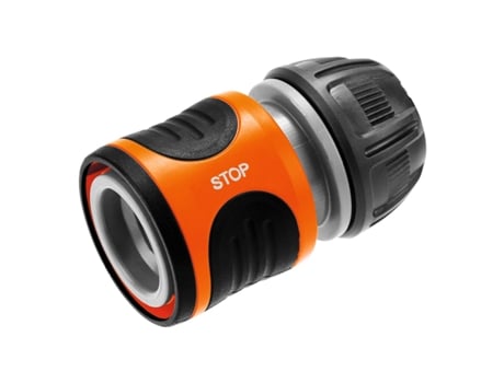 Conector De La Manguera Gardena Water Stop 13-15 Mm Gris/Naranja (18213-50) GARDENA