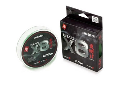Linha Trançada Yoake X8 275 M Verde 0.180 Mmakami