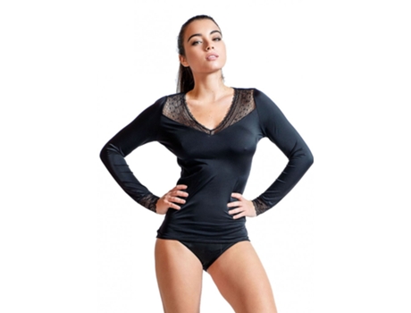 Camiseta de Mujer ANAISSA Claire Negro (M (38/40))