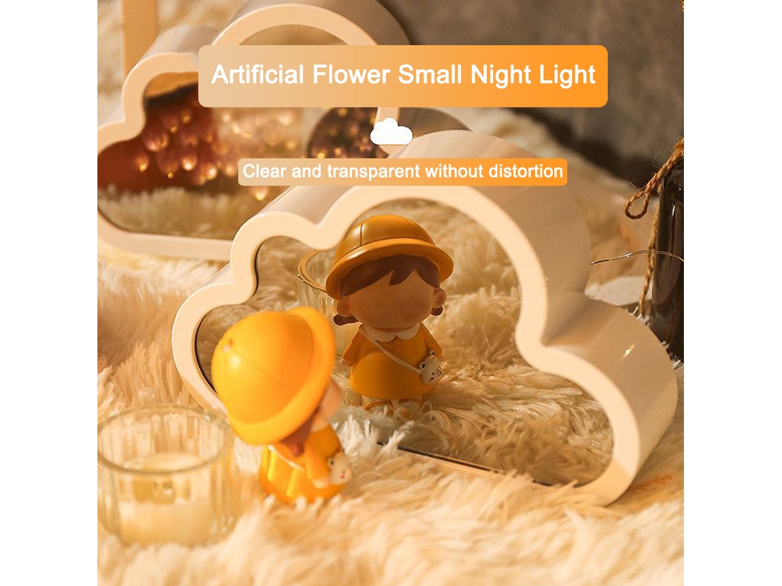 Lámpara de mesa Tulipán DIY, luz nocturna decorativa, regalo de nube