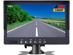 Monitor Ips De 7 Pulgadas, Vídeo De 12v/24v, 1080p/720p, Compatible Con Camiones.