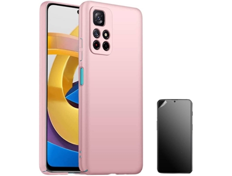Funda + Protector de Pantalla Xiaomi Poco M4 Pro 5G Turtleshell Rosa