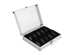Caja De Relojes De Alumínio Suave Para Almofada, Organizador De Joias E Armazenamento