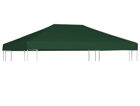 vidaXL Toldo de cenador 310 g/m² 4x3 m verde