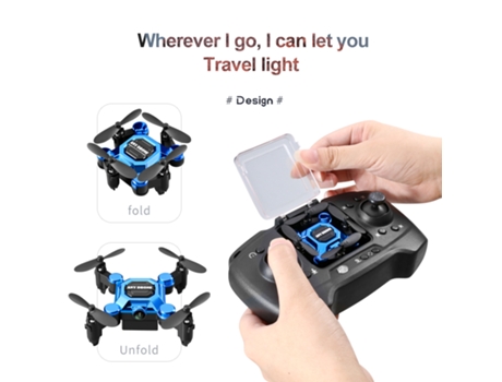 VPCOMERCIAL - Drone para niños (1 baterías - Duración de la batería: 10 min - Negro)