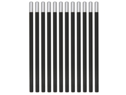 12 Lápis de Carvão Preto Mole Hexagonal para Esboço Desenho Colorir