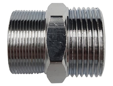 3/4 Pulgada Macho BSP x Niple de Conexión Macho M24, Reductor de Unión Cromado en Latón
