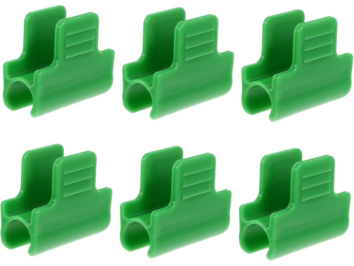 Clips Para Invernadero Inoomp, De Plástico, 11 Mm, 40 Unidades, Para Fijar Láminas A Estructuras De Túneles Y Mallas De