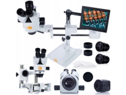 Microscopio trinocular Jupiter Pro MSJP-T-SDMS1 – Alta precisión | Pantalla de 8'' | Conjunto completo