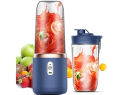 Liquidificador Portátil Liquidificador Pessoal para Smoothies e Shakes com 6 Lâminas de Aço Inoxidável Mini Liquidificador Sem Fio Recarre 