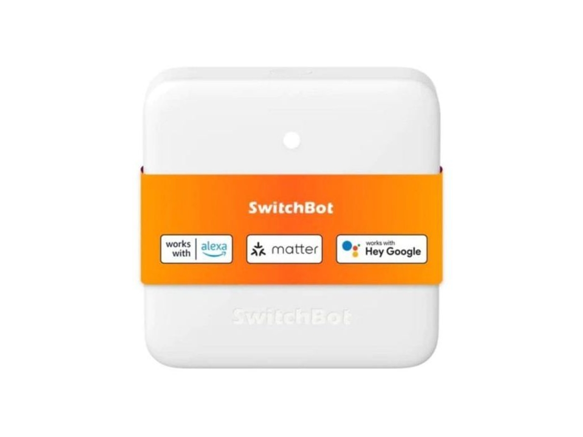Controlador Ir Montado En La Pared Switchbot Hub Mini Wi Fi Compatible Con Alexa Google Assistant Abs Blanco