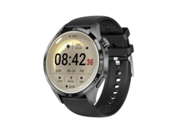Reloj inteligente deportivo con NFC, pantalla HD de 366 x 366, rastreador GPS y brújula, compatible con Android e iOS Yizhood (negro)
