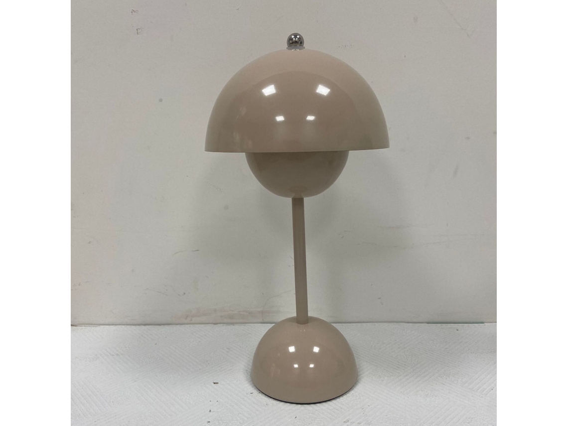 Candeeiros De Mesa Recarregáveis Led Em Forma De Botão De Flor De Cogumelo Caqui