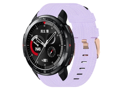 Correa de reloj inteligente para Honor Watch GS Pro 22 mm Correa de tela de nailon (púrpura claro)